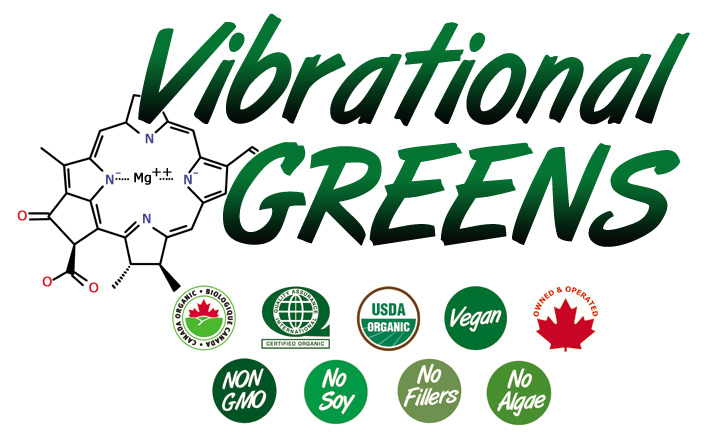 Vibrational Greens certified organic vegan no fillers no soy non gmo