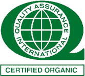 Vibrational Greens are Certified Organic by Quality Assurance International.