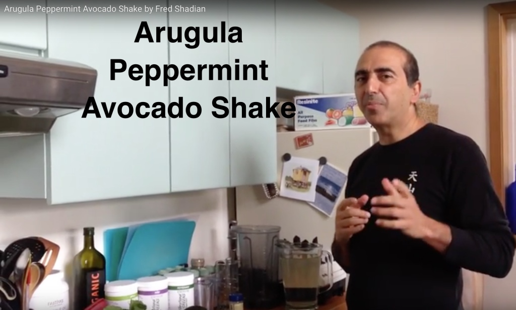 Arugula Peppermint Avocado Shake