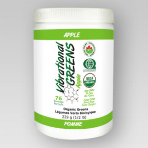 Vibrational Greens Apple canister