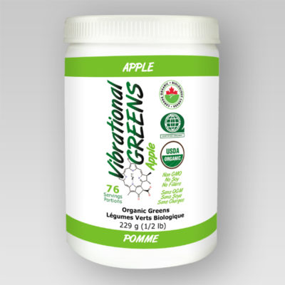 Vibrational Greens Apple canister