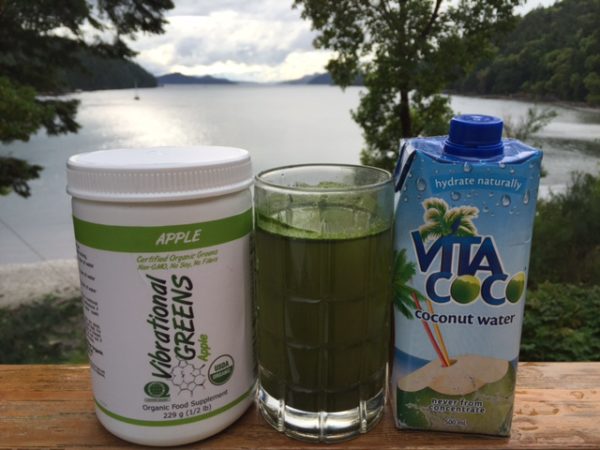 Coconut Water with Vibrational Greens