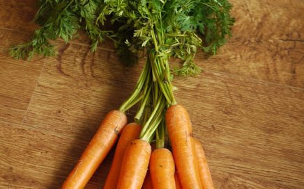 Carrots with carrot greens