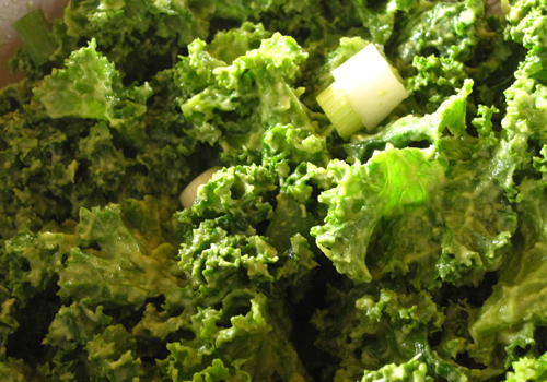 serve the raw kale avocado salad
